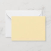 Gold Borders Script  Personalized Flat Note Cards Mitteilungskarte (Rückseite)