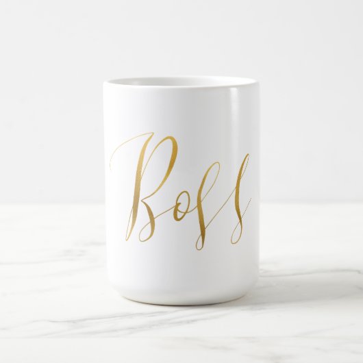 Gold Boss Kaffeetasse (Mittel)