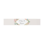 Gold Botanical Eucalyptus Pampas Grass Wedding Einladungsbanderole (Flach)