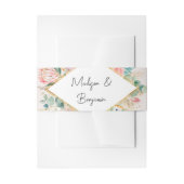 Gold Botanical Eucalyptus Pampas Grass Wedding Einladungsbanderole (Vorderseite Beispiel)