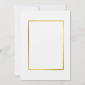 Gold Botanische Sukkuline Save the Date Einladung (Rückseite)