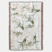 Gold Botanischer Eukalyptus Moderne Grüne Abstrakt Decke (Vorderseite Vertikal)