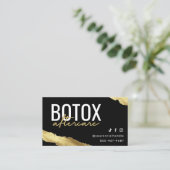 Gold-Botox-Aftercare-Karte Visitenkarte (Stehend Vorderseite)