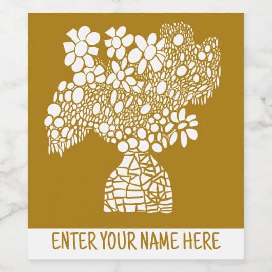 GOLD BOUQUET WEINETIKETT (Einzelnes Label)