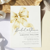 Gold Bow Bridal Dusche Einladung