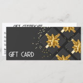Gold Bow Festivals Moderne Black Geschenkboxen Gif (Vorne/Hinten)
