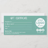 Gold Bow Festive Moderne Minze Geschenkboxen Gesch (Rückseite)