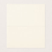 Gold Bow & Greenery Border Ivory Place Card (Innenseite Aufgefaltet)