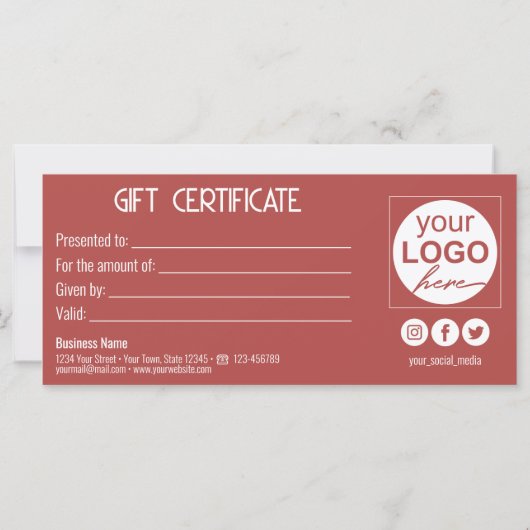 Gold Bow Lovely Red Heart Geschenkboxen Gift Card (Rückseite)