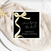 Gold Bow Sie bindet das Brautparty des Knotens Serviette