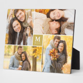 Gold Box Zeitlose Monogram Wedding Foto Easel Fotoplatte (Seite)