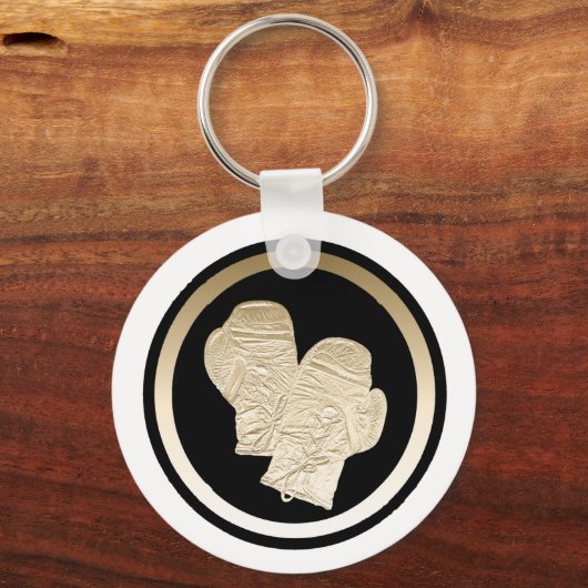 GOLD BOXING GLOVES SCHLÜSSELANHÄNGER (Vorderseite)