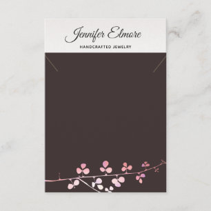 Gold Branch Necklace Bracelet Display Holder Begleitkarte