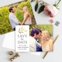 Gold Branch Wedding Foto White