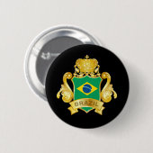 Gold Brasilien Button (Vorne & Hinten)