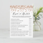 Gold-Brautparty-Spiel-12x18 für mehr oder weniger Einladung (Stehend Vorderseite)