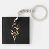 Gold Breathe  Schlüsselanhänger (Rückseite)