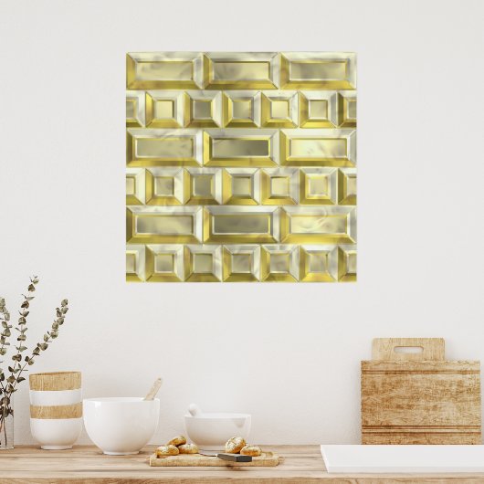 Gold Brick Poster (Küche)