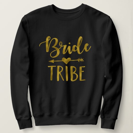 Gold Bride Tribe Junggeselinnen-Abschied Sweatshir Sweatshirt (Design vorne)