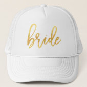 Gold Bride Trucker Hat Truckerkappe (Vorderseite)