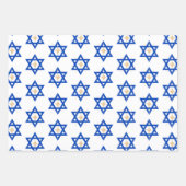 Gold Bright Shining Star von David Hannukah Geschenkpapier Set (Vorderseite 2)