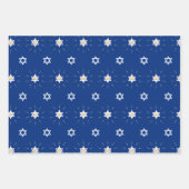 Gold Bright Shining Star von David Hannukah Geschenkpapier Set (Vorderseite 3)