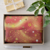 Gold bringt Glitzern und Rotlicht Seidenpapier (Geschenk)