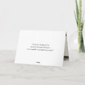 Gold Brocade Floral Formal Elegant Danke Notizen (Rückseite)