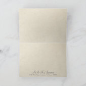 Gold Brocade Floral Formal Elegant Danke Notizen (Innenseite)