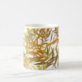 Gold Bronze and Brown Willow Leaves Kaffeetasse (Mittel)