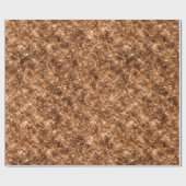 Gold Bronze Confetti Glitzer Geschenkpapier (Flach)