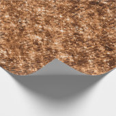 Gold Bronze Confetti Glitzer Geschenkpapier (Ecke)