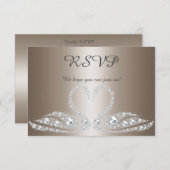 Gold Bronze Diamant schwänzt alle Event uAwg Respo RSVP Karte (Vorne/Hinten)