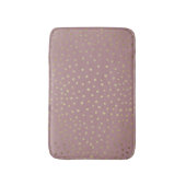 Gold Bronze Dot Muster Bath Mat Badematte (Vorderseite Vertikal)