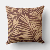 Gold/Bronze-Leaf Print Reversible Kissen (Rückseite)