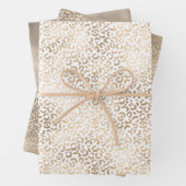 Gold Bronze Leopard Print Geschenkpapier Set (Beispiel)