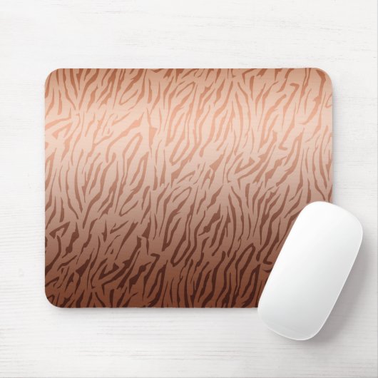 Gold Bronze Ombre Tiger Print Mousepad (Mit Mouse)