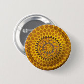Gold Bronze Persian Motif Button (Vorne & Hinten)
