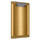 Gold Bronze Plaque Chain Add Business Name Klemmbrett (Rechts)