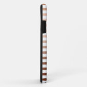 Gold Bronze Stripes Ombre Monogram Case-Mate iPhone Hülle (Hinten/Rechts)