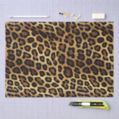 Gold Brown Black Leopard Print Seidenpapier (Handwerk)