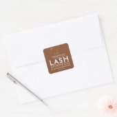 Gold & Brown Lash Tech Shampoo Aufkleber | Luxus  (Umschlag)
