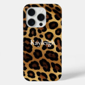 Gold Brown Leopard Animal Print Case-Mate iPhone Hülle (Rückseite)