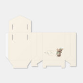 Gold Brown Sage Green Teddy Bear Baby Shower Geschenkschachtel (Ungefaltet)