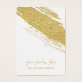Gold Brush Earring Display Cards (Vorderseite)