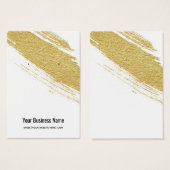 Gold Brush Earring Display Cards (Vorne & Hinten)