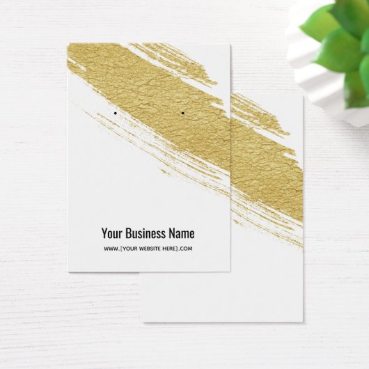 Gold Brush Earring Display Cards (Schreibtisch)