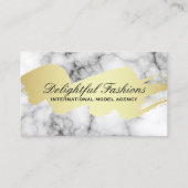 Gold Brushed Lux Marble Visitenkarte (Vorderseite)