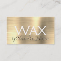 Gold Brushed Metal Beauty Wax
