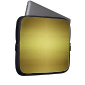 Gold Brushed Metal Laptopschutzhülle (Vorne Rechts)